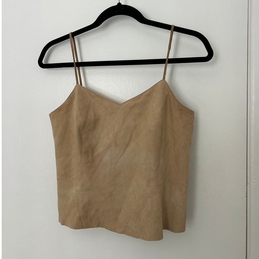 Vintage Ann Taylor 100% Genuine Leather Cami Top